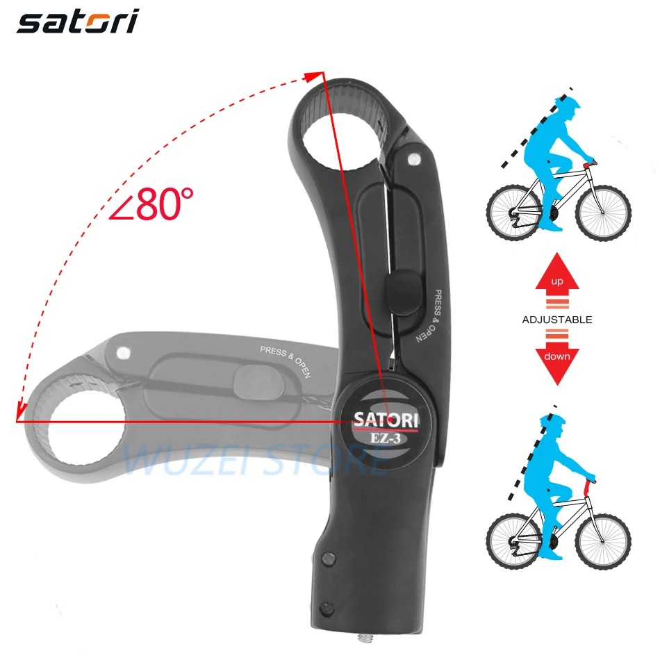 SATORI EZ3 Riser Mountain руль кованый шток 31 8 мм с регулировкой по высоте riser преднастройки