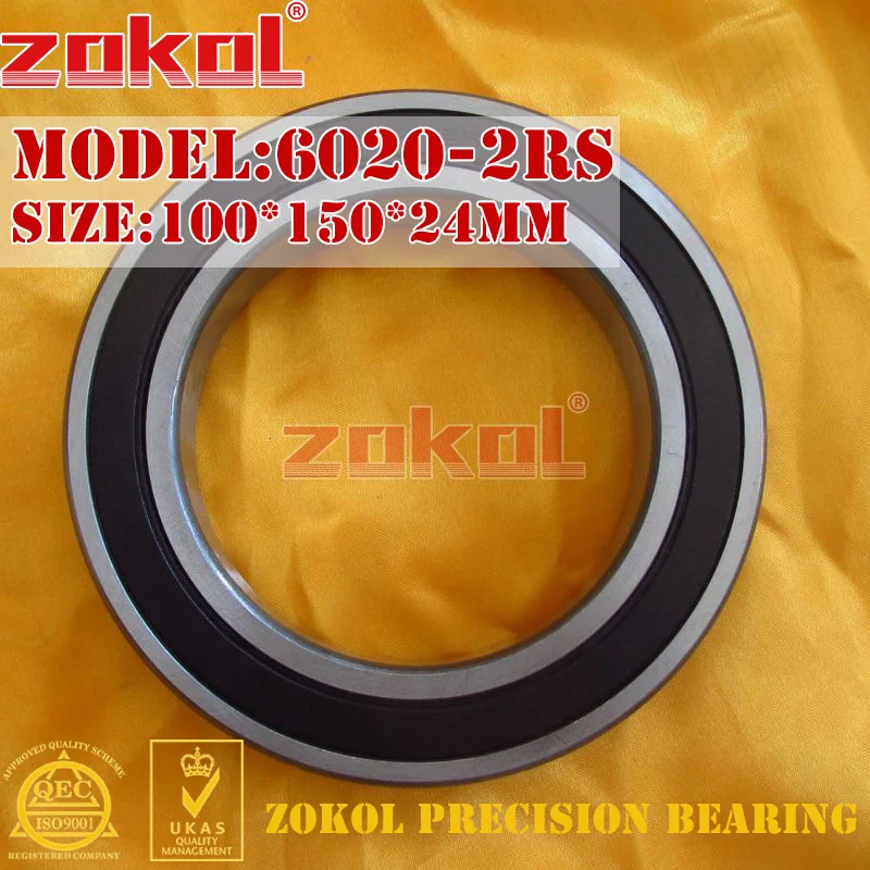 ZOKOL 6020RS подшипник 6020 2RS 180120 6020-2RS глубокий шаровой подшипник 100*150*24 мм