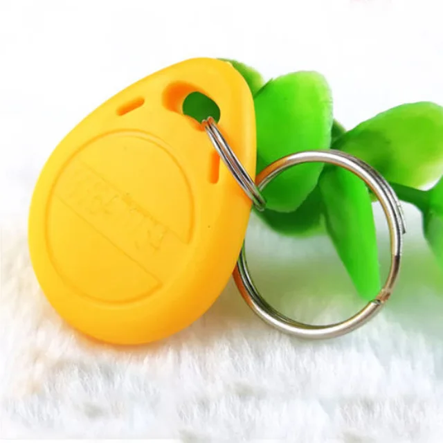 Yellow 10 шт./партия) 125 кГц RFID записываемый EM4305 T5777 ключ жетон перезаписываемый близость брелок метки контроль доступа для RFID считыватель - Цвет: Yellow