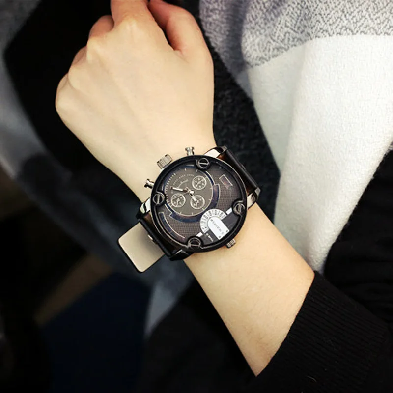 2016 Спорт Армия Д Марка Стиль Большой Циферблат Кварцевые Наручные Часы для