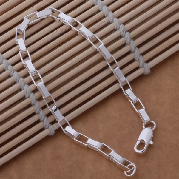 Модные ювелирные изделия посеребренный браслет цепочка для женщин и мужчин