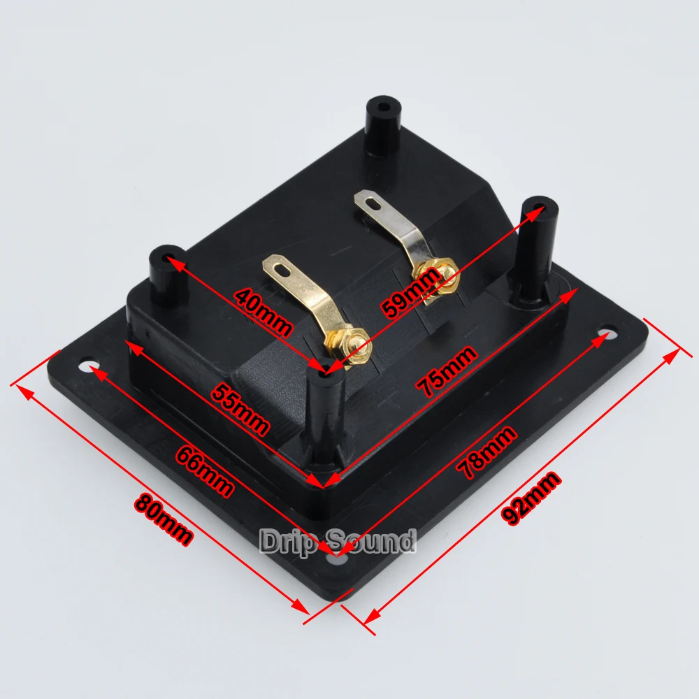 2 шт. полосный динамик распределительная коробка медная проводка клемма переплет