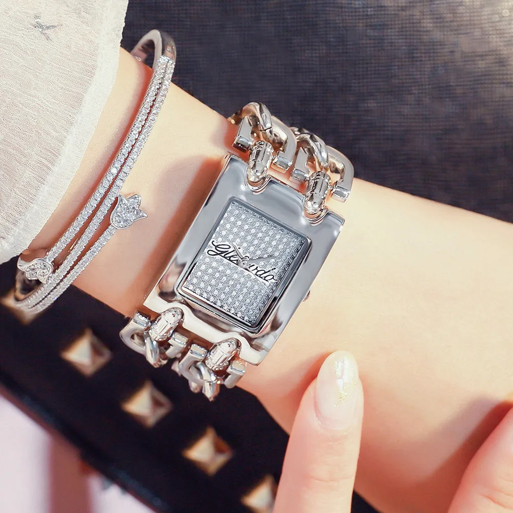 2019 Luxury Brand Women's Watches Black Fashion Quartz Wristwatches Dress Watch Ladies Bracelet Gift for Women reloj mujer | Наручные