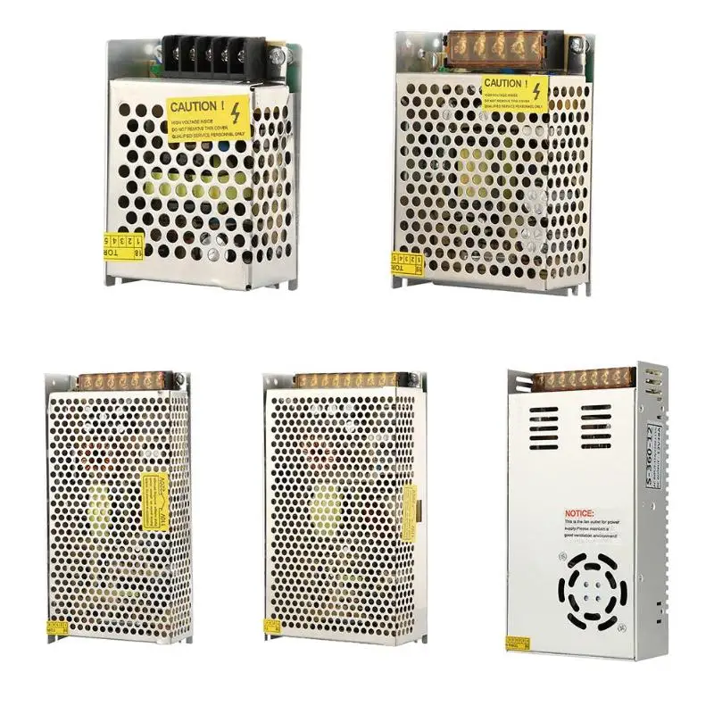 AC 110 V 220 к DC 12V 24W 60W 180W 250W 360W адаптер питания драйвера для светодиодной
