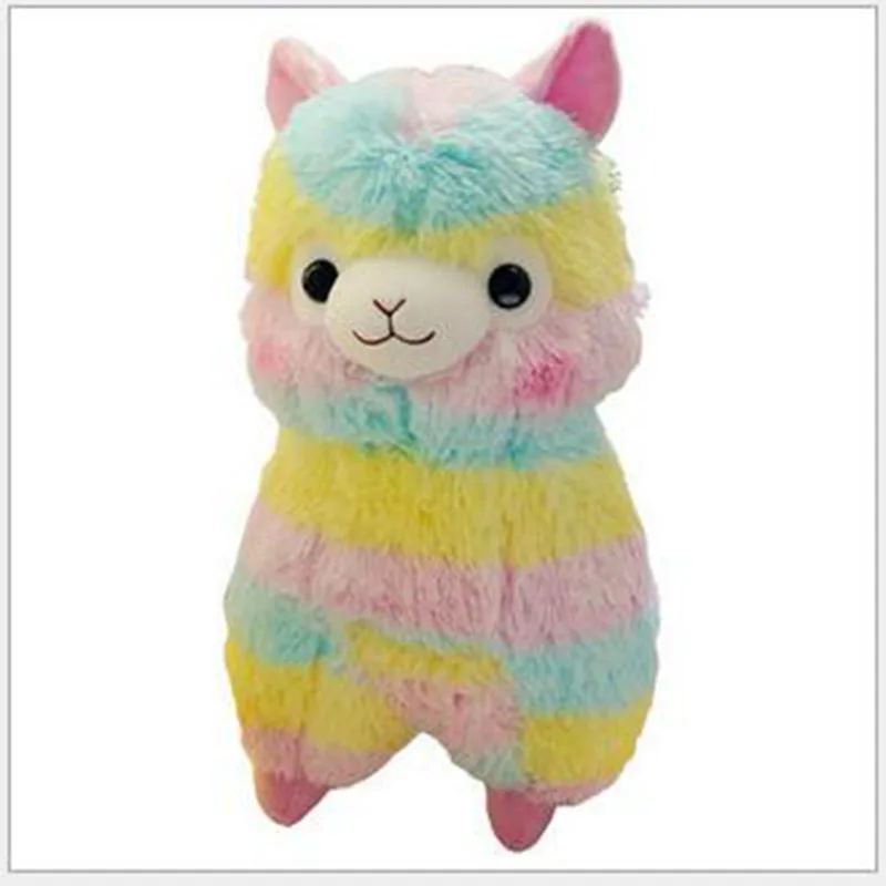 BSTAOFY Dropshipping 17/30CM Rainbow Alpacasso Alpaca Doll Horse Plush Toy Stuffed Animals Colourful Dolls Gift for Chindren | Игрушки и