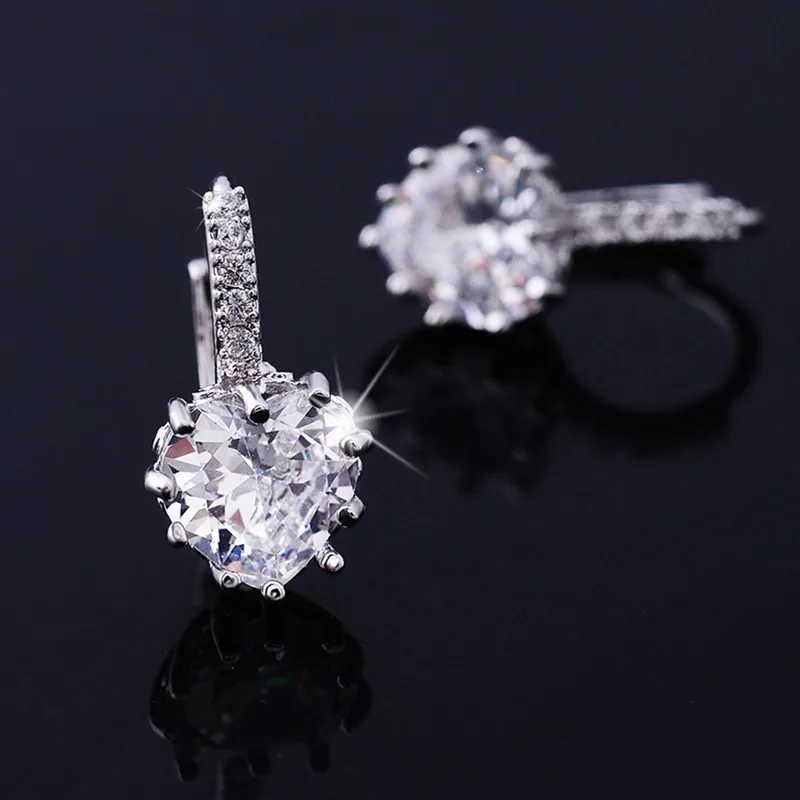 2019 модные ювелирные изделия серебряного цвета серьги для женщин Австрийские