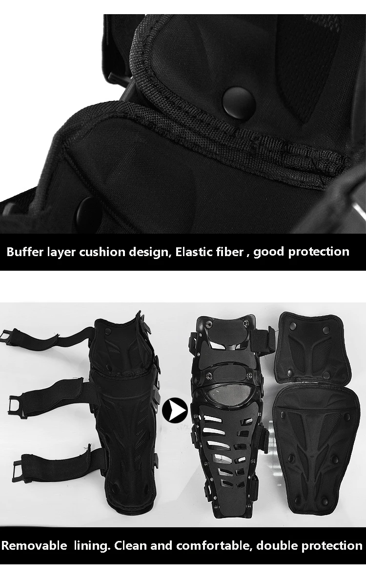 Pro-Biker мотоциклетные защитные наколенники длинные Наколенники Защита для мотогонок Защитное снаряжение Наколенники Защита