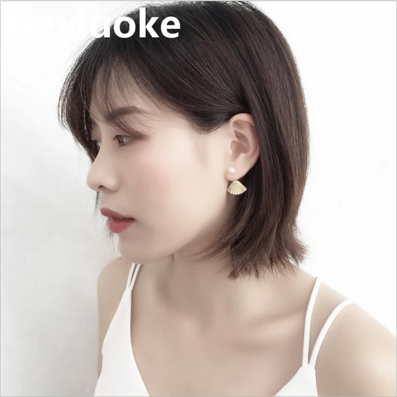 

2019 Earing Earings Color Big Plate Fashion Women Jewelry 100% Fan Shape Elegant European Gift Stunning Earrin