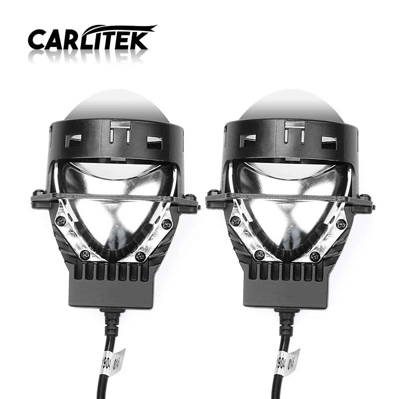 CARLitek Led объектив проектора для Hella 5 лампы автомобильных фар 100 Вт 20000LM 6000 К H4 D1S D2S D3S D4S D2R D2H комплект фар