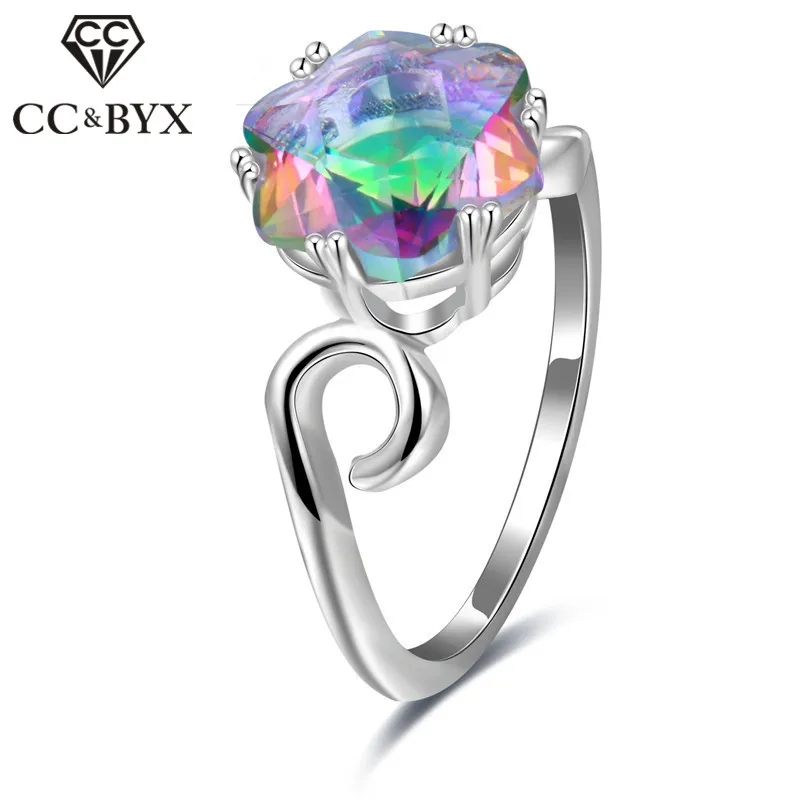 CC кольца для женщин дамы свадебное ювелирное изделие Свадьба Помолвка кольцо