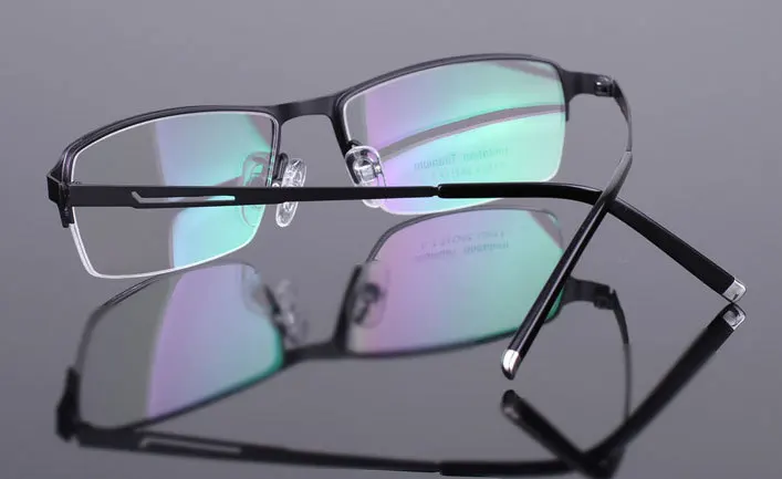 Free Shipping Half Rimless Metal Myopia Eyeglass Frame Men optical Glasses Spectacles Rx able GB0503 | Аксессуары для одежды