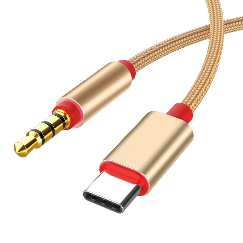 Новый Тип C аудио кабель USB Type папа 3 5 мм разъем для автомобиля AUX адаптер Samsung Letv 2