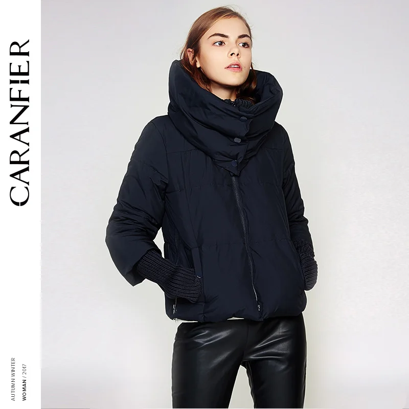 Фото CARANFIER 2017 Новый женский пуховик высокого качества Женский мульти-молния воротник CARANFIER 2017 Новый женский пуховик высокого качества Женский мульти-молния воротник