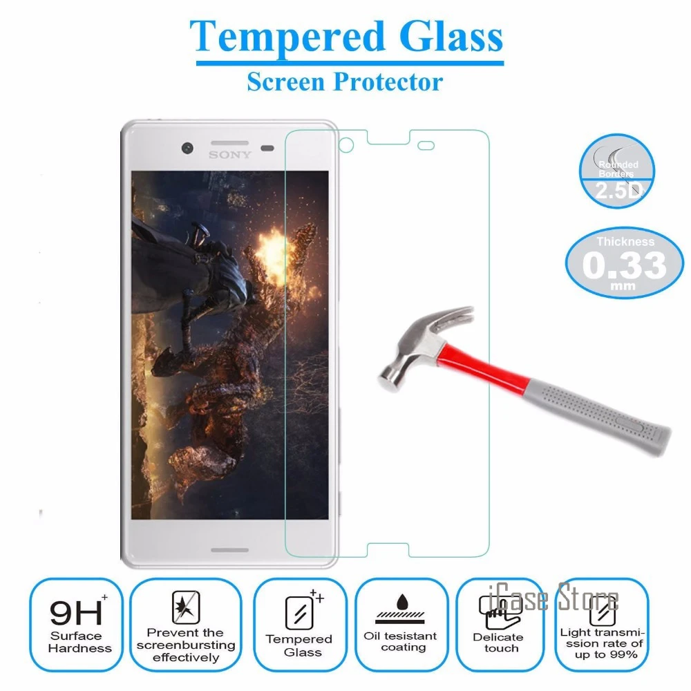 С уровнем твердости 9 H твердость закаленного стекла Стекло для sony Xperia Z1 Z2 Z3 Z4 Z5