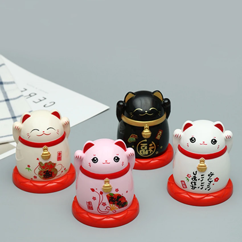 Lucky Cat контейнер для зубочисток мультфильм ABS коробка хранения креативные милые