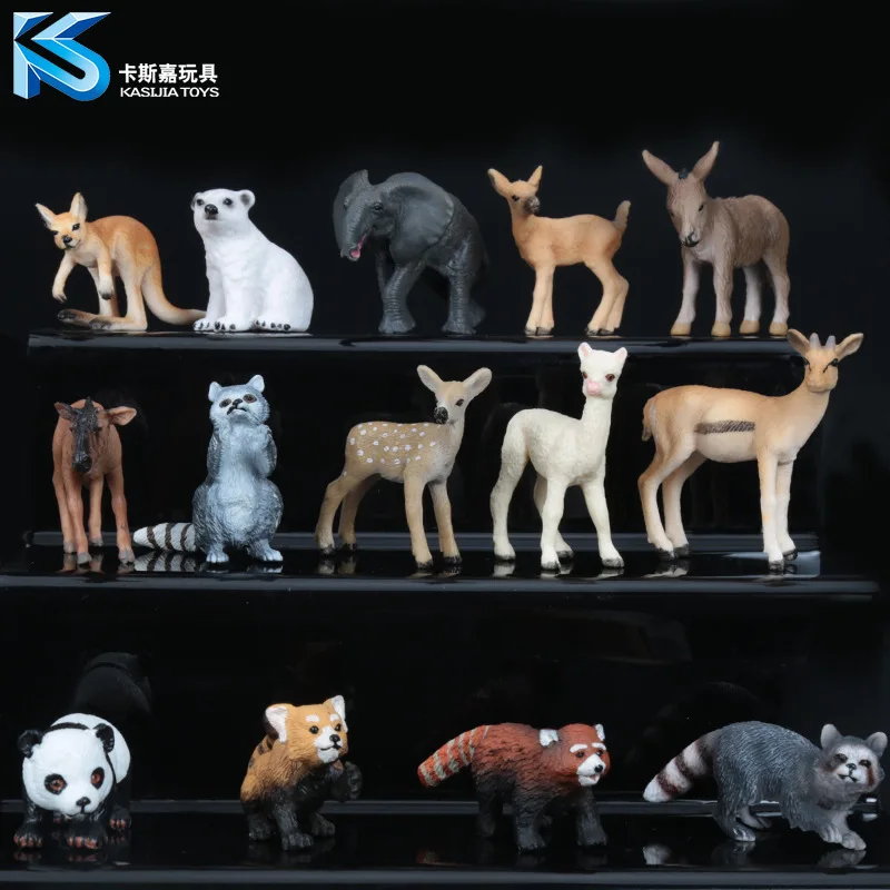 Модель с изображением диких животных детские игрушки 14 на выбор украшения в виде