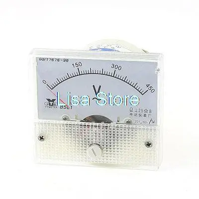 DH50 AC 0 450 В площадь Аналоговый Вольт Панель метр колеи|volt panel meter|panel meterpanel gauge |