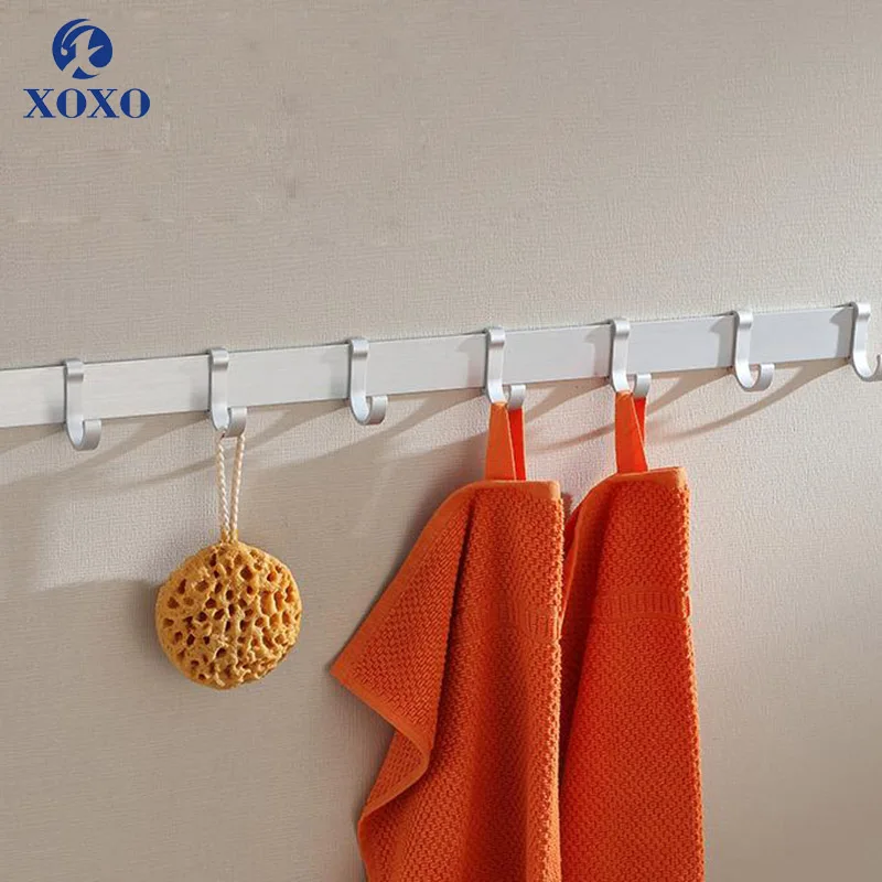 XOXO Robe hook Bathroom Accessories Stainless Steel 304 Aluminum Clothes Hook Fixed Holder Restroom Tower Hooks 673-676 | Обустройство