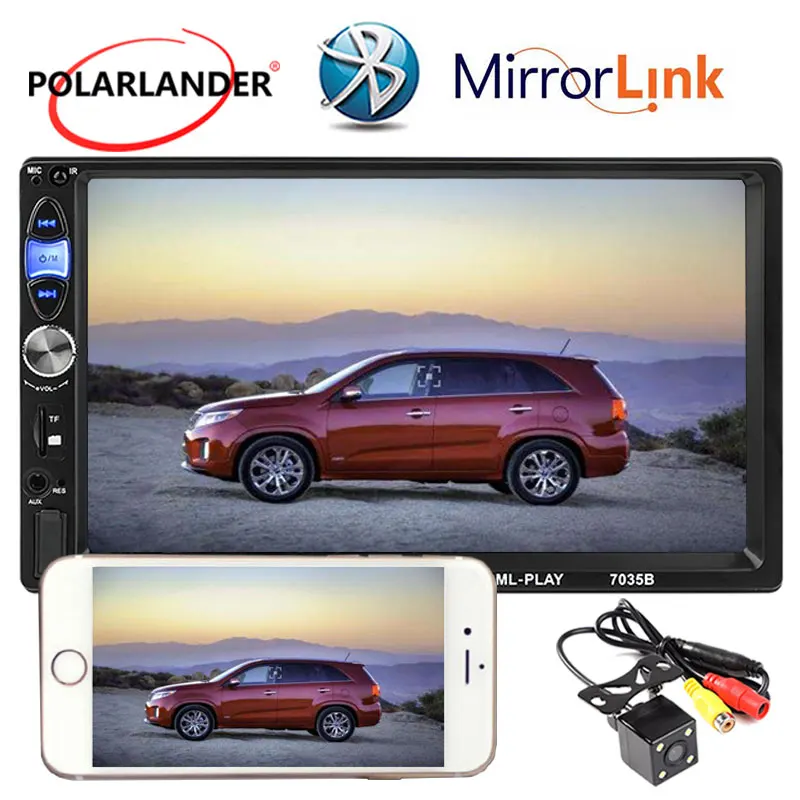 Автомагнитола 2 Din 7 дюймов стерео зеркальная ссылка новинка 2018 MP5 MP4 Bluetooth AUX USB TF