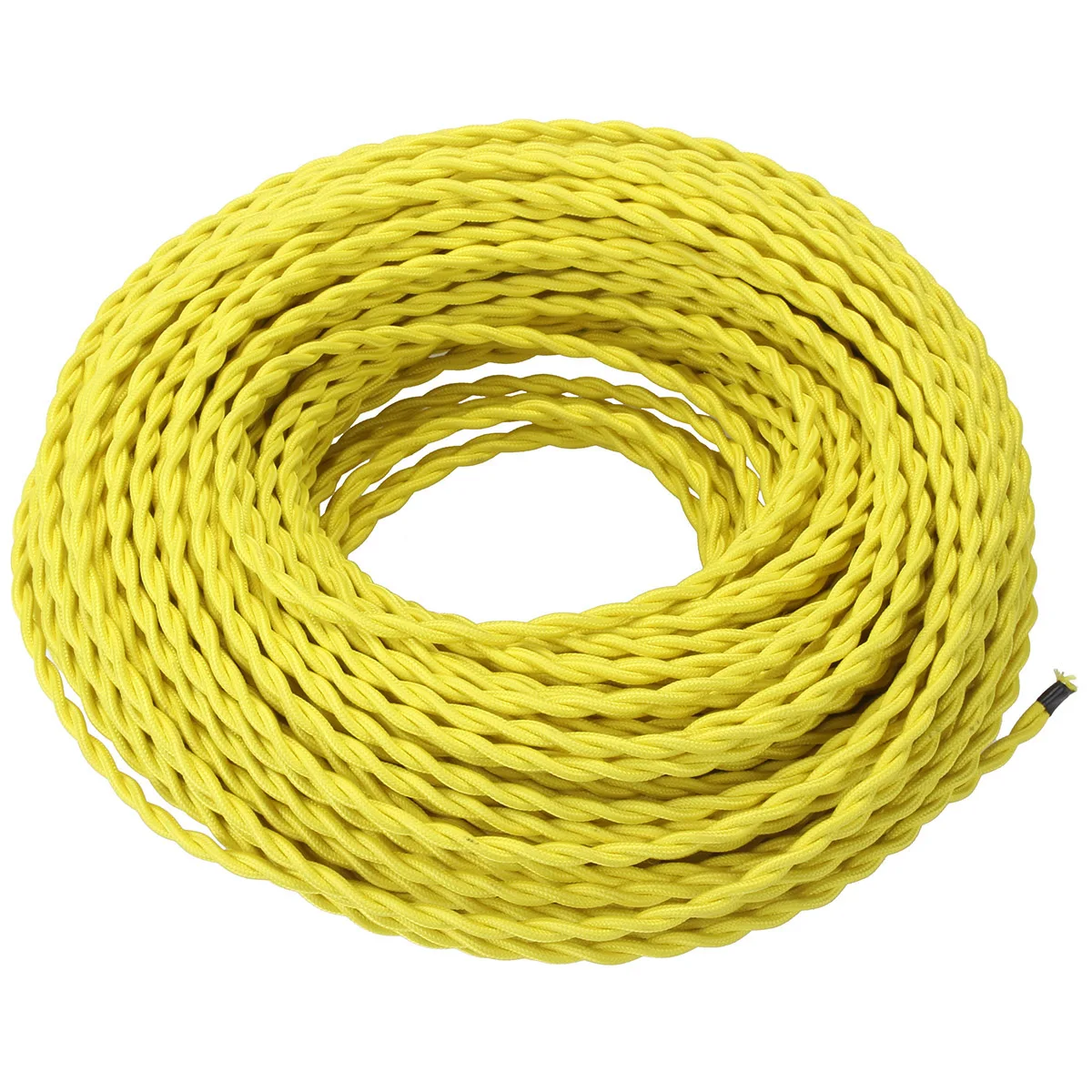 Yellow 5 м 10 м 20 м 2X0,75 мм многожильный электронный кабель текстильный кабель Ретро провод электронный кабель Ретро светильник лампочка провод - Цвет: Yellow