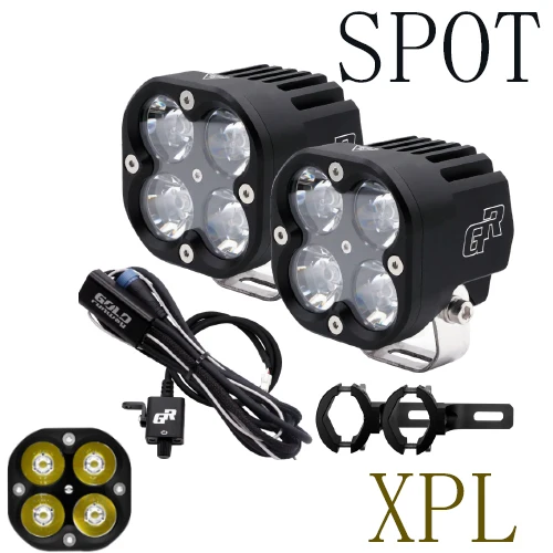 Goldrunway мотоцикл Точечный светильник головной светильник фары GR-X4 XPL 40 Вт Led супер светильник Dc12V Универсальный Мотокросс вспомогательный светильник - Цвет: X4 CREE XPL SPOT