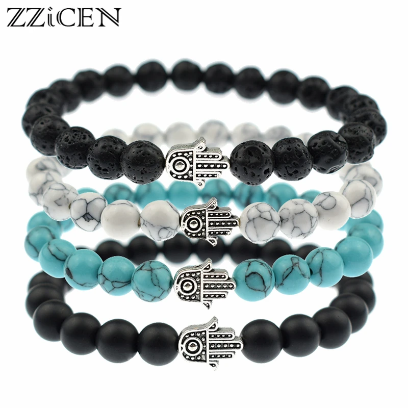 Женские браслеты с бисером в стиле ретро Fatima Hand Evil Eye Charm Винтажные Ювелирные