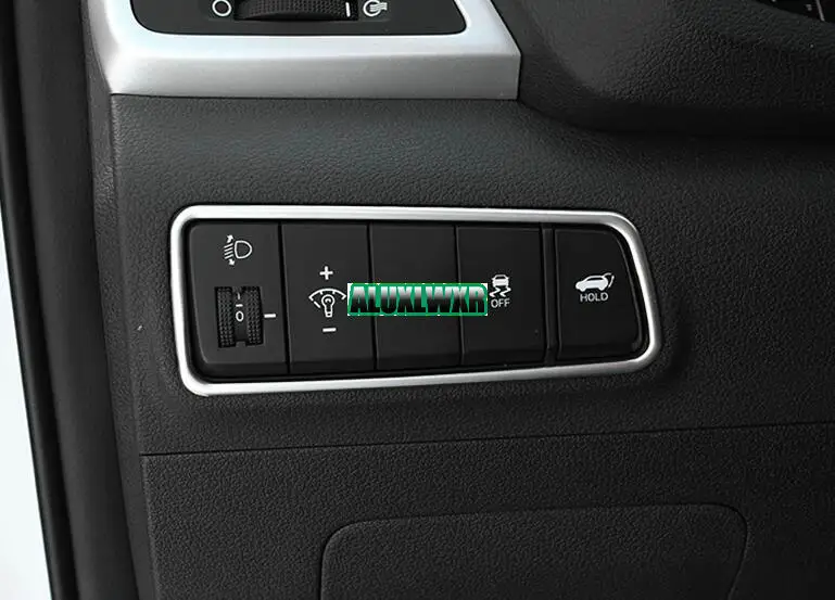 Подходит для hyundai Tucson нержавеющая сталь лампы фар кнопка включения рамки крышка салона планки интимные аксессуары укладки