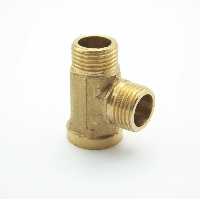 1/2 &quotBSP Female x 1/2&quot BSP Male Thread Tee Type 3 Way Brass Pipe Fitting Adapter Coupler коннектор для воды|bsp male