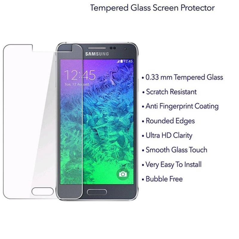 Взрывозащищенное Закаленное Стекло 9H 2.5D 0 3 мм для Samsung Galaxy Alpha G850F G8508 защитная пленка экрана|glass for samsung|screen
