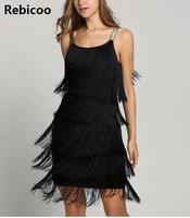 straps summer womens size clothes women costume long clothing party tassels flapper beach dresses fringe dress