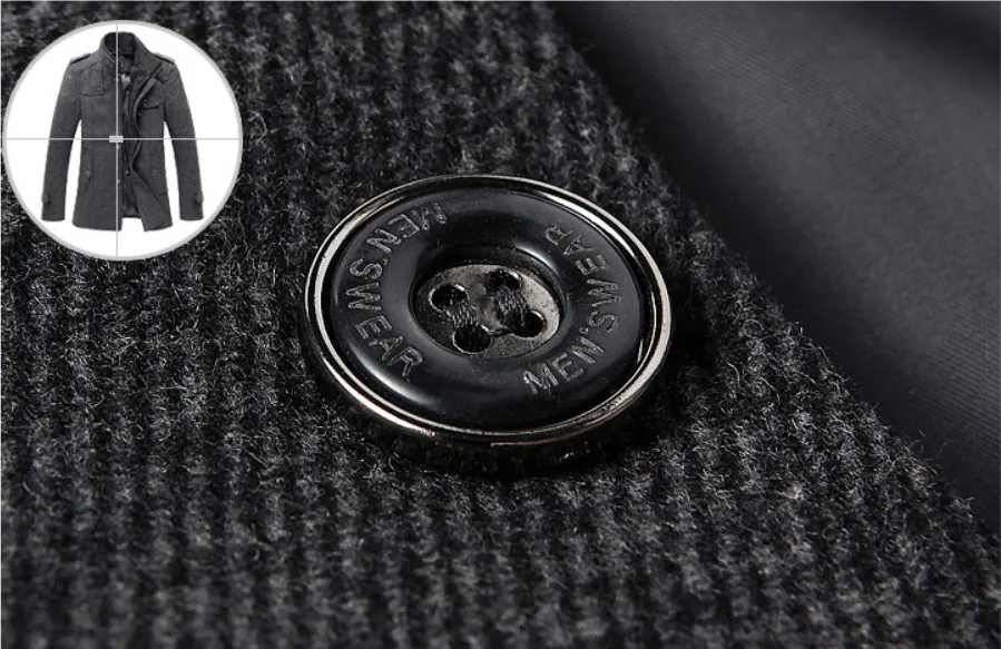 New Style Autumn and Winter Jackets For Men Splice Wool Jacket men's slim fit thickening outerwear Mens Coat Overcoat|jacket wedding|jacket