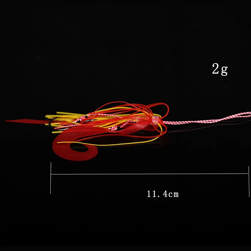 50 шт. силиконовая юбка джиг замена двойной ползунок Rig запасные Крючки помощь