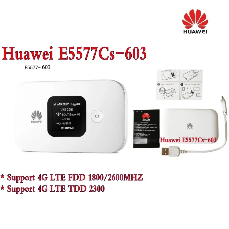 Huawei E5577CS 603 4G LTE Mobile WiFi Hotspot 150Mbp dual band Wireless Router|splitter adsl|adsl huaweihuawei adsl |