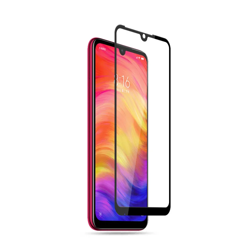 Закаленное 3d-стекло для Xiaomi Redmi Note 7 Pro 2 шт. полноэкранная Защитная пленка |