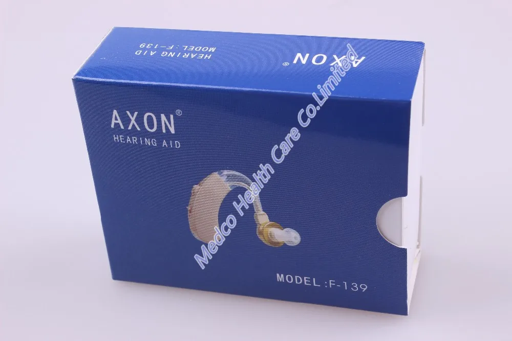 Партия из 2 предметов AXON F-139 BTE звуковой слуховой аппарат для усиления звука медицинские слуховой аппарат повышение слуховой аппарат