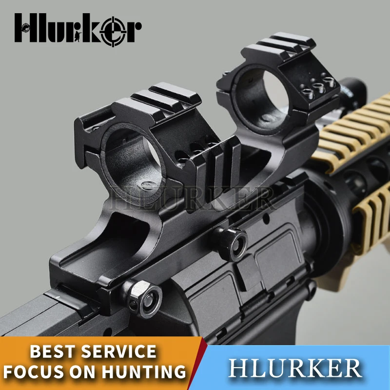 Тактические охотничьи аксессуары 30 мм 25 4 Тройная рейка двойное кольцо Riflescope
