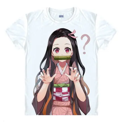 Demon Slayer: Kimetsu no Yaiba футболка аниме Kamado Tanjirou Косплей Футболка мужские и женские
