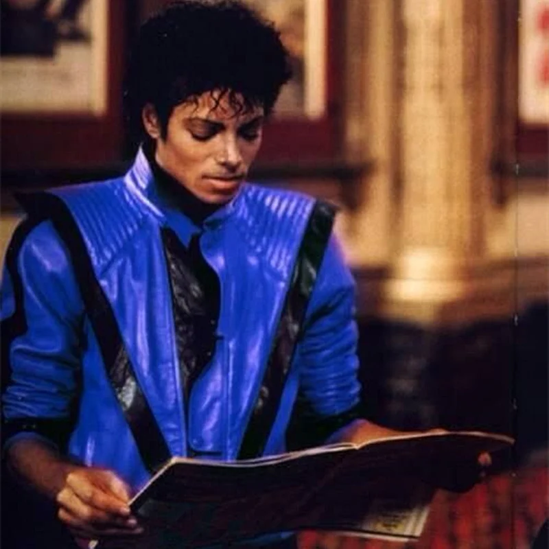 Женский винтажный костюм на Хеллоуин MJ Майкл Джексон из синей кожи редкая Мода |