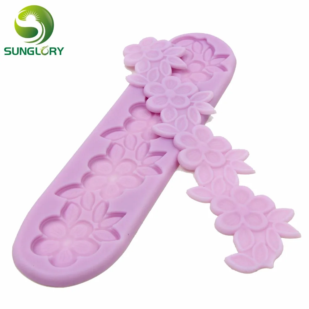 

Beautiful Flower Silicone 3D Mold DIY Silicone Lace Mat Bakeware Dining Bar Non-Stick Cake Decorating Fondant Sugar Lace mold