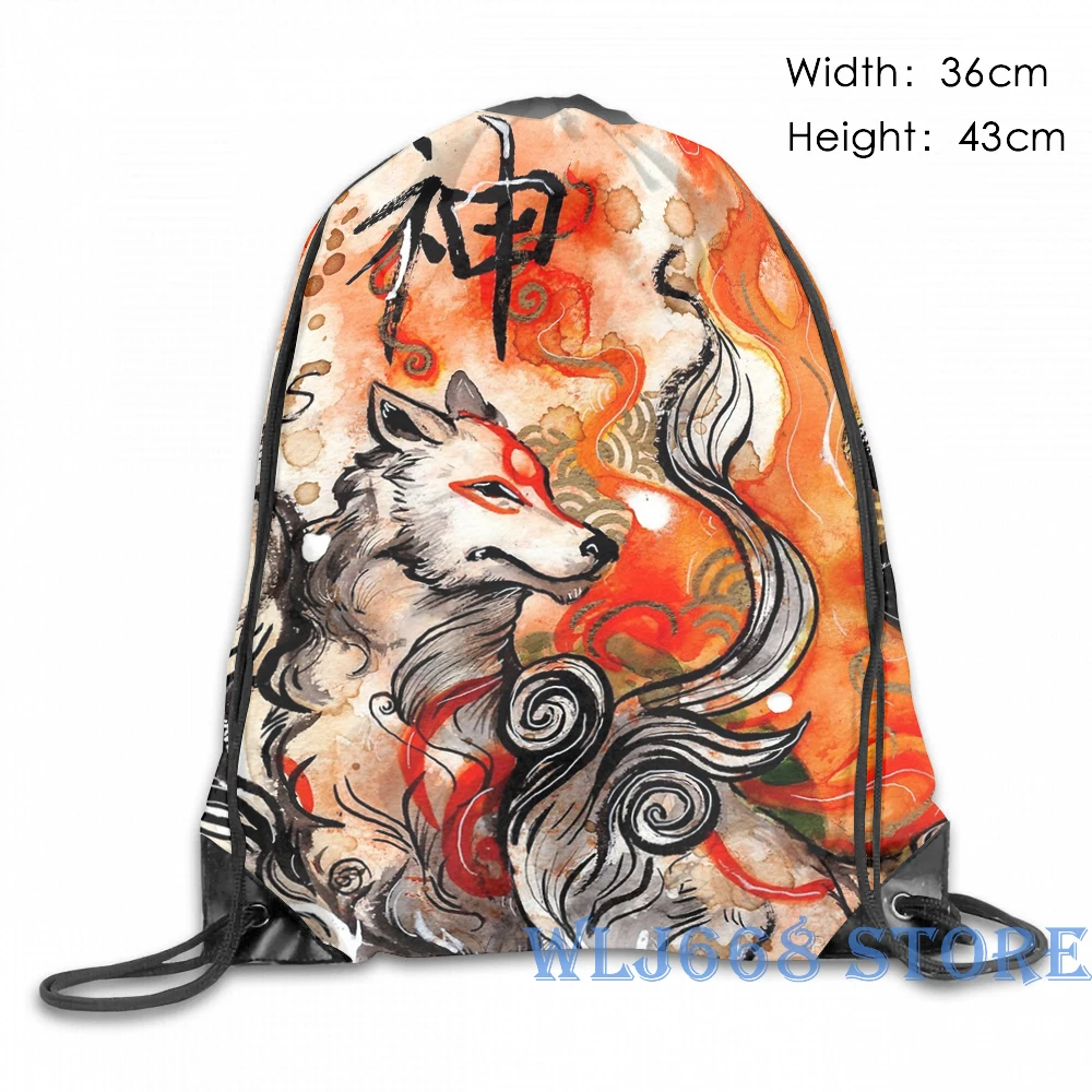 Сумка через плечо с забавным графическим принтом женский рюкзак Okami Amaterasu (2) на