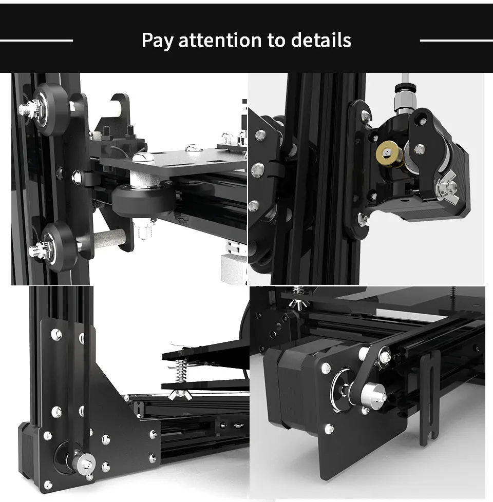Micromake 3d принтер большой размер печати 245*245*260 мм Micromake C1 металлический лист/Arcylic H-boxxz структура DIY Kit
