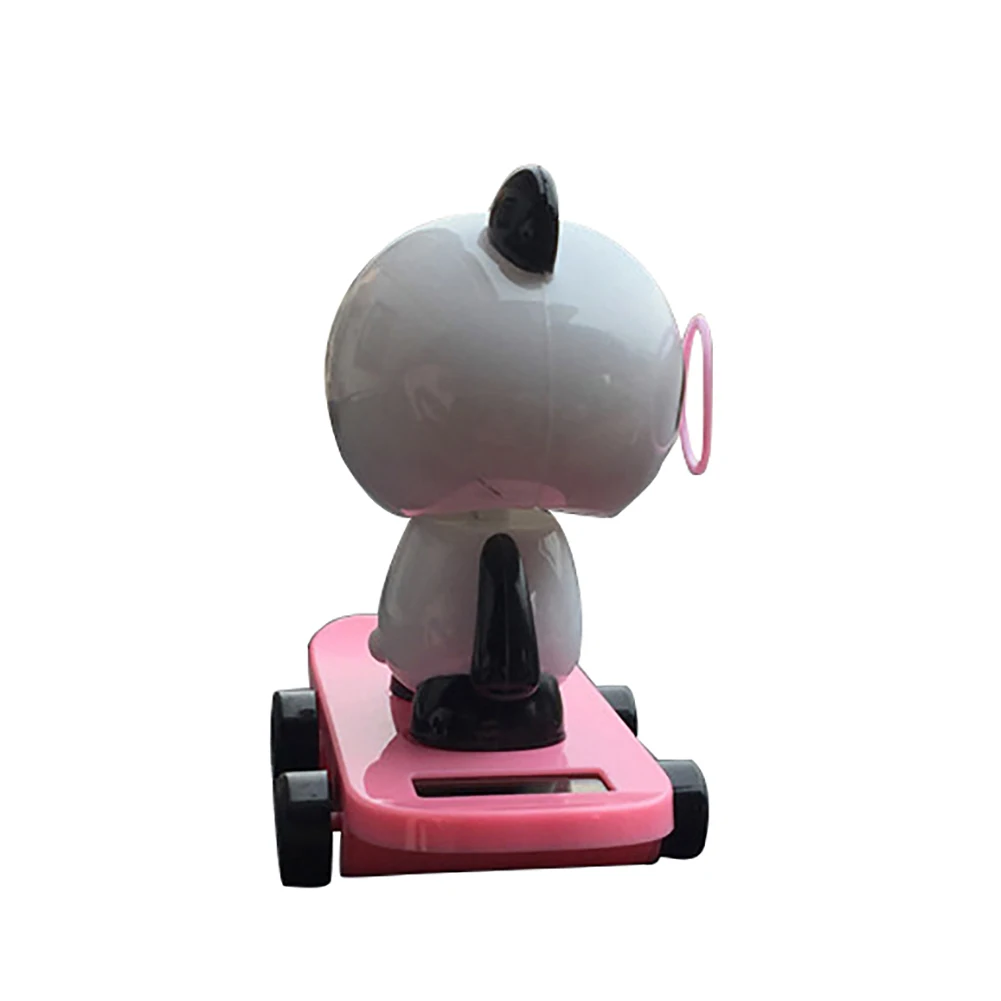 Cute Solar Powered Car Dashboard Home lastic Desk Decor Dancing Panda Swinging under the sunlight or light Toy Gift home decor | Дом и сад