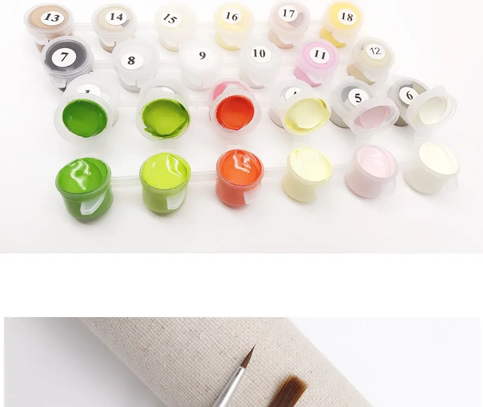 Новые Безрамные настенные картины четыре сезона пейзаж живопись по номерам