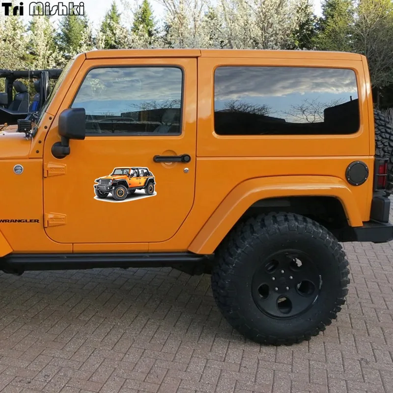 Tri Mishki WCS052 20x11 см для Jeep забавная наклейка автомобилей красочные наклейки