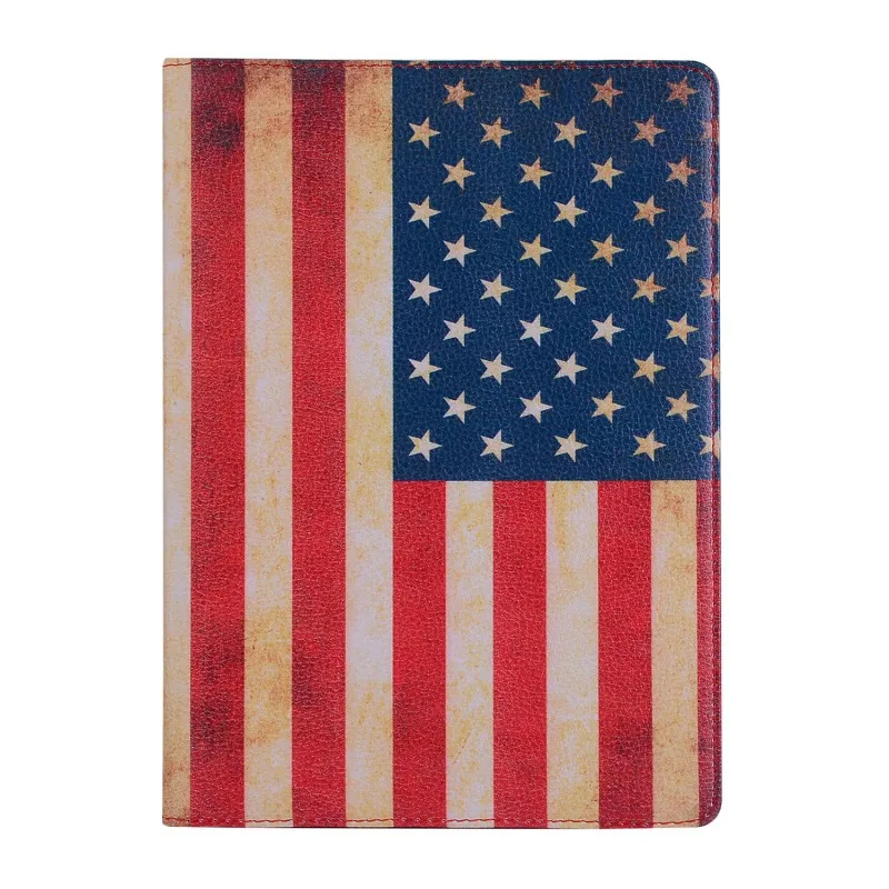 USA flag 360 Вращающийся Кожаный умный чехол с флагом США, Великобритании, Канады для Apple iPad 9,7,,, Air 1, 2, 5, 6, 5-го, 6-го поколения, чехол - Цвет: USA flag