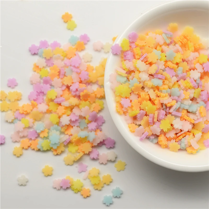 10 г/лот полимерная Горячая глина разбрызгивает желе в форме цветка для поделок