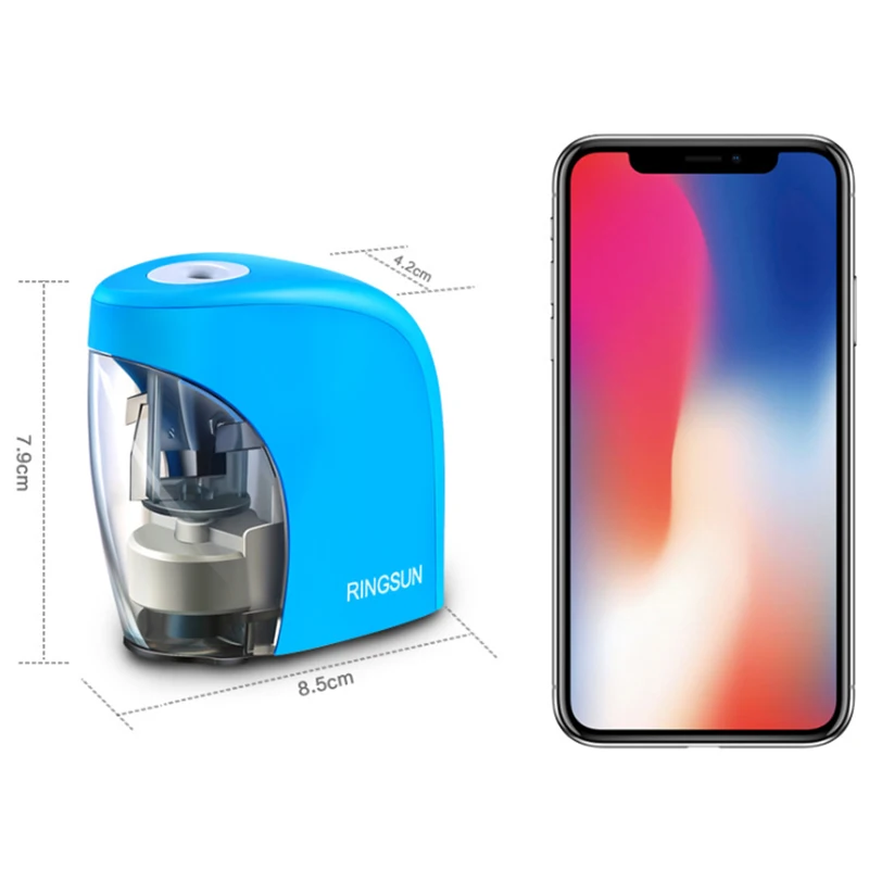 Электрическая автоматическая точилка для карандашей батарея/USB зарядка питание