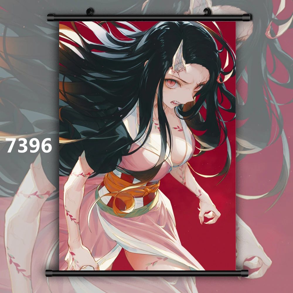 7396 Demon Slayer Kimetsu no Yaiba Kamado Nezuko Аниме Манга настенный плакат в рулоне A - Color: 7396