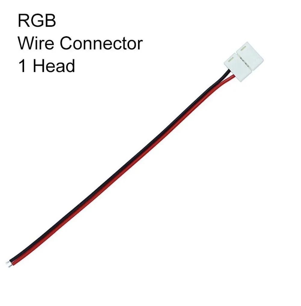 10X разъем светодиодной ленты 8 мм 10 мм 2 Pin 4 Pin 3528 2835 5050 провода RGB один цвет solderless светодиодный PCB платы провода разъемы