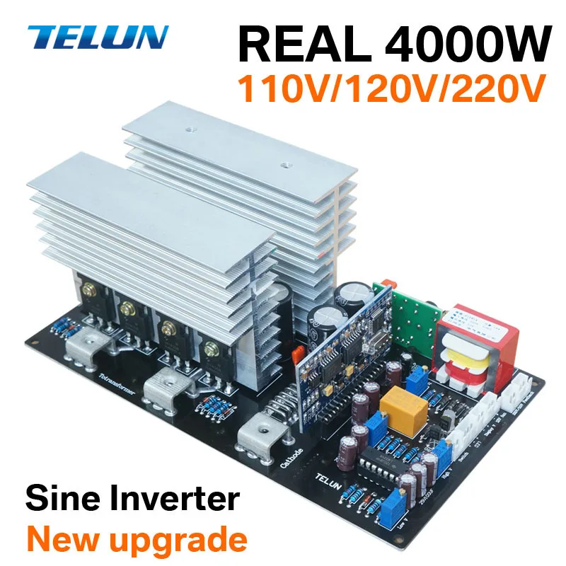 4000 Вт пик 8000 Вт DC12V/24 В/36 В/48 В/60 в к AC 220 В синусоидальный инвертор материнская плата для DIY генерации солнечной энергии/резервного питания